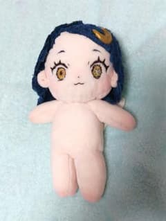 青い髪　月のモチーフぬいぐるみ　自作のサムネイル