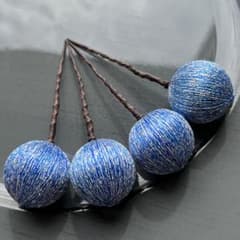 【3cm】ブルー×シルバー和玉4本セットのサムネイル