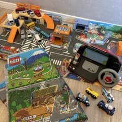 トミカを運転!ハンドルドライバー　にぎやかサウンドタウン　プレイマップ車両SETのサムネイル