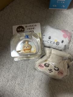 ちいかわ ハローキティ ぬいぐるみ マスコット 3点セットのサムネイル