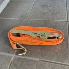 ②ラッシングベルト　オレンジ　4〜5メートル　ラチェット　工具のサムネイル