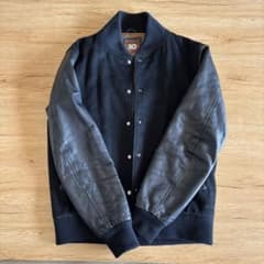 美品】Cinquanta ウールフランネル × ラムナッパレザー ジャケット 