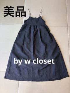 by w closet ブラック キャミワンピースのサムネイル
