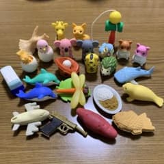 消しゴム　動物など　ミニチュア　25点のサムネイル
