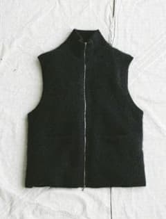【LIDNM】CASHMERE HARD MILLED ZIP VESTのサムネイル