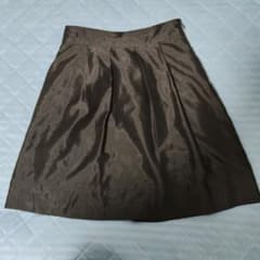 レディース ひざ丈スカート ブラウンのサムネイル