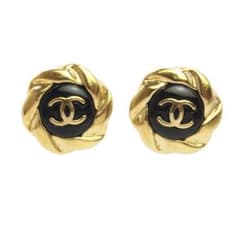 CHANEL ココマーク イヤリング ゴールド ブラックのサムネイル