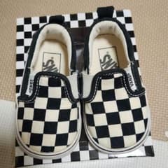 VANS チェッカーパターン スリッポンのサムネイル