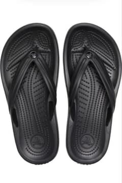 crocs クロックス ビーチサンダル　ブラック/ストレートグレー　25cmのサムネイル