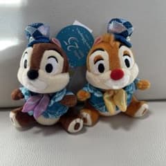 도쿄 디즈니 씨 25주년 봉제인형 배지 칩과 데일