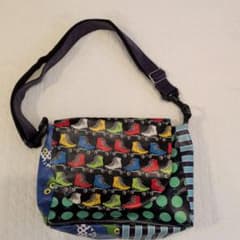 ハンドメイド　カラフルローラースケートショルダーバッグ