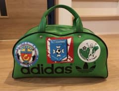 ◼️希少 70s〜 アディダス ボストンバッグ フランス製 緑 adidas ◼️希少 70s〜 アディダス ボストンバッグ フランス製 緑 adidas