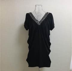 【最終値下げ21日まで】体型カバー☆ブラックドレスのサムネイル