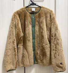 Champion BEAMRコラボ ボアジャケット ベージュ Sのサムネイル