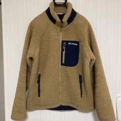 コロンビア　Columbia フリース　ベージュ　メンズLのサムネイル