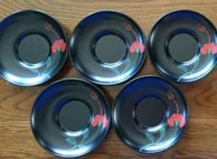 ★hiroppe様専用★琉球漆器 茶托&銘々皿セットのサムネイル