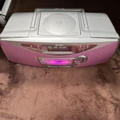 シャープMDシステムSD-FX10桃 中古品 CDラジカセ MDラジカセとMD