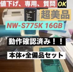 【⑪ 様専用】WALKMAN NW-S775K 16GB 本体+全備品セットのサムネイル