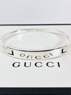 超美品】GUCCI 開閉式バングル ブレスレット 男女兼用 シルバー925 