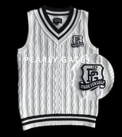 完売品】パーリーゲイツ LIBERTY プリント Vネック ニットベスト 花柄