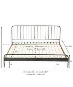 J.S Furniture SENS BED ベッドフレーム セミダブルのサムネイル