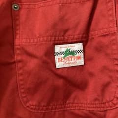 90s BENETTON Formula ベネトンレディース パンツ 赤 希少のサムネイル