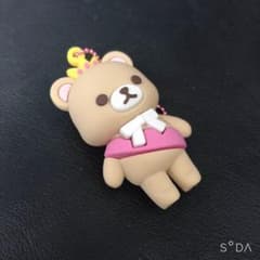 ナムコ限定 立体ラバーマスコット クラウンベア ピンクのサムネイル