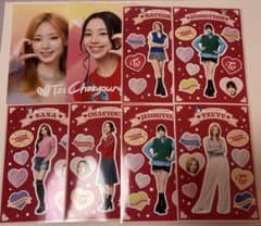 TWICE ファミリーマート コラボ ステッカー・カード 8枚セットのサムネイル
