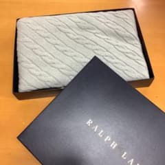ラルフローレン ☆ ケーブル編みストールのサムネイル