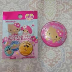 Sanrio Hello Kitty ホログラム缶バッジのサムネイル