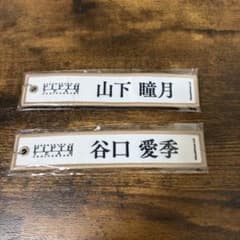 櫻坂46 ネームタグキーホルダー　5thアニラ　山下瞳月　谷口愛季のサムネイル