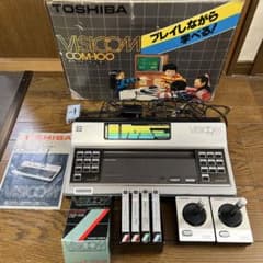 TOSHIBA 東芝 ビデオコンピューター VISICOM ビジコンカセット4本 東芝 ビジコン ビデオコンピューターシステム COM-100 カセット4本