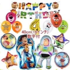 토이 스토리 [4 세 16 인치의 숫자 첨부] 풍선으로 생일 풍선 장식 장식