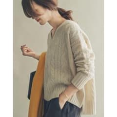 アーバンリサーチ　ハミルトン　ウール　アラン　柄ニットのサムネイル
