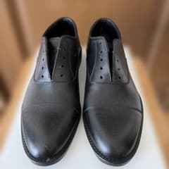 黒 レザースリッポンドレスシューズのサムネイル