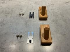 壁に付けられる家具フック　オーク材　無印良品　2セットのサムネイル