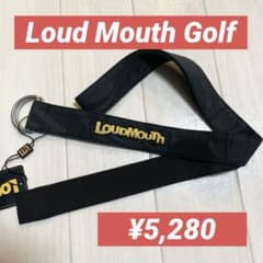 新品■5,280円【ラウドマウスゴルフ】レディース　ベルト　Wリング　ブラック