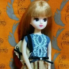 リカちゃん洋服　ワンピース　1のサムネイル