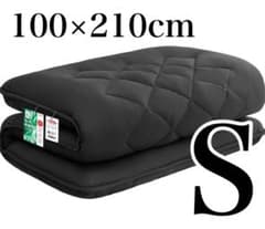 敷き布団 シングル TEIJIN マイティトップ中綿使用 100×210cm 黒