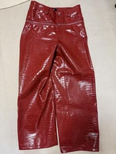 GOAR.ARCHIVE RED CROCO ZIPPER PANTSのサムネイル