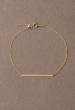大幅値下げete bijoux K18YG プレート ブレスレットのサムネイル