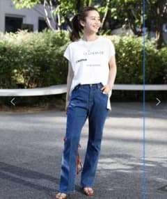 イエナ IENA エコデニムストレッチセミフレアパンツのサムネイル