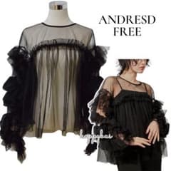 大人気⭐︎ANDRESDアンドレスド ニアナ ブラック チュールフリル