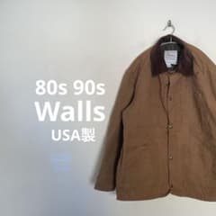 80s90s Walls USA製 カバーオール ダック ブランケット ブラウン