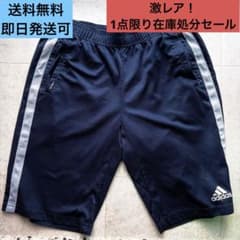 adidas メンズ ショートパンツ ネイビー Lサイズ