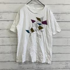 日本製 Tシャツ 半袖 クルーネック ロゴプリント ラインストーン 綿100%