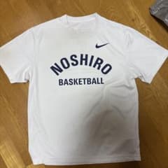 ラスト1点 希少 白色 非売品 能代工業バスケ部専用ナイキ Tシャツ L