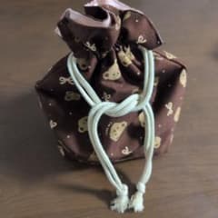 くまちゃん柄 巾着のサムネイル