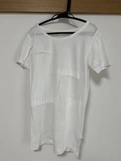 ホワイト パッチワーク Tシャツ 半袖