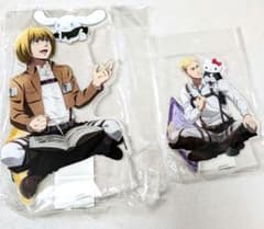 進撃の巨人×サンリオ アクスタ アルミン エルヴィン セット 新品 正規 